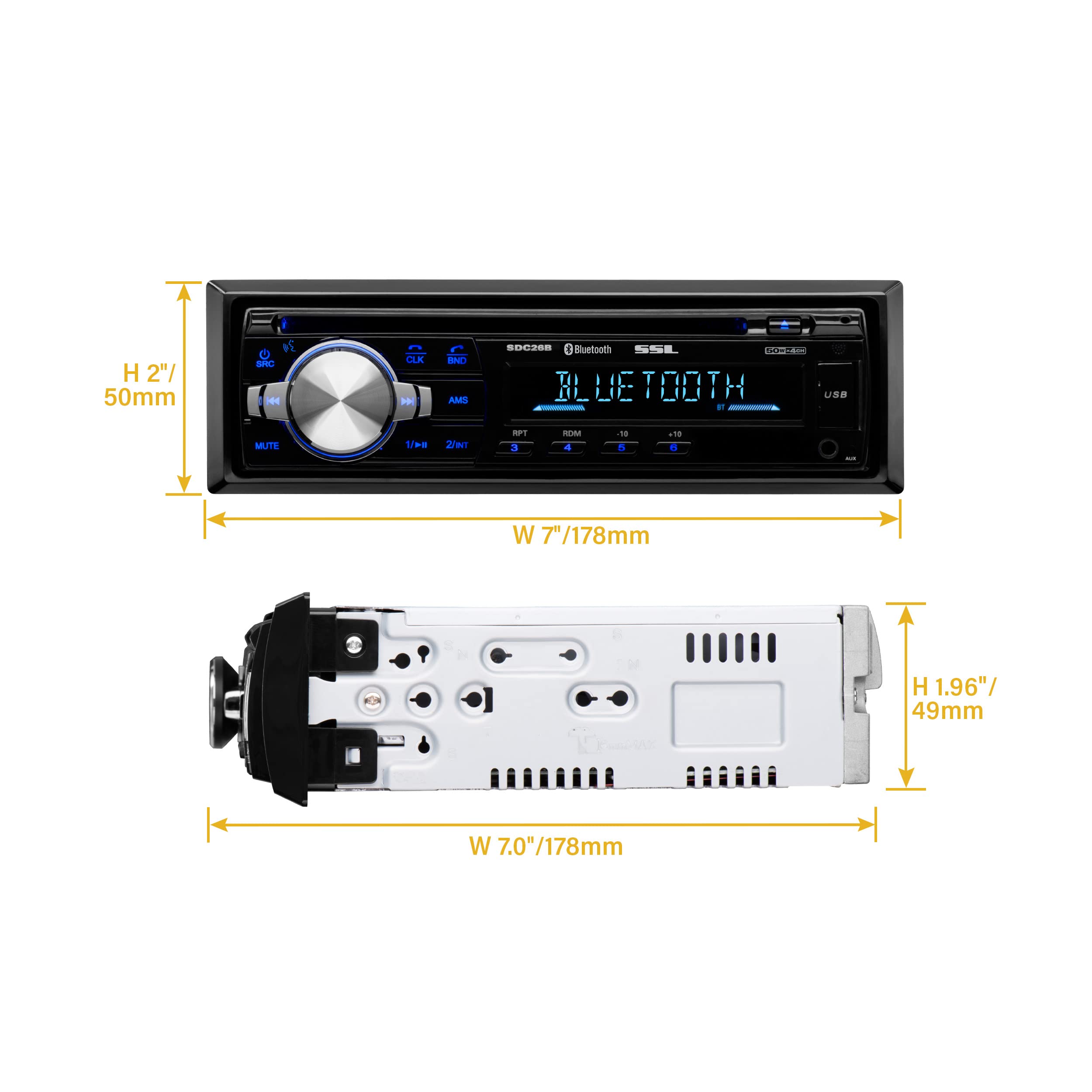 Sound Storm Laboratories SDC26B Car Audio Stereo System - Single